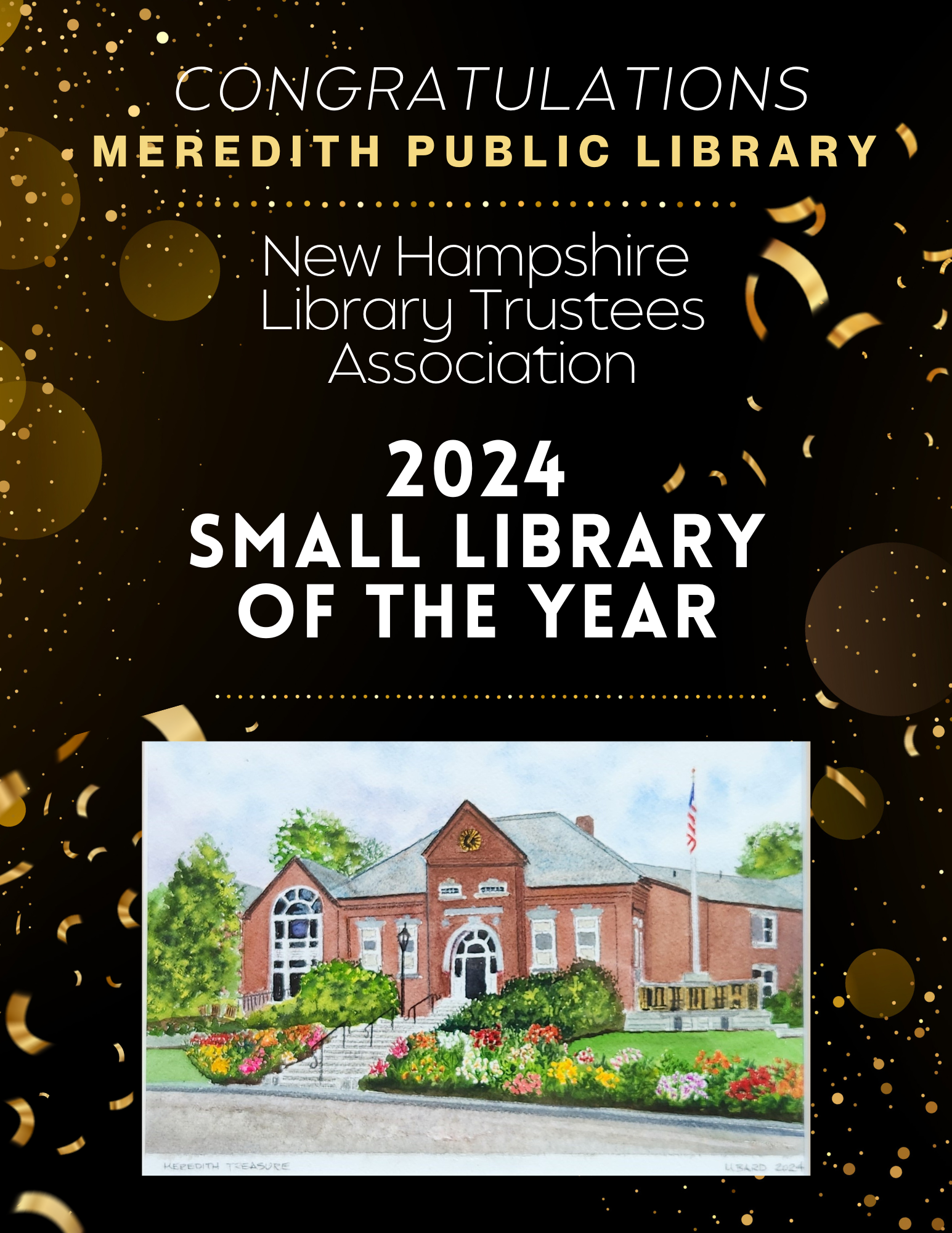 Meredith Library Wins NH Small Library of the Year Award