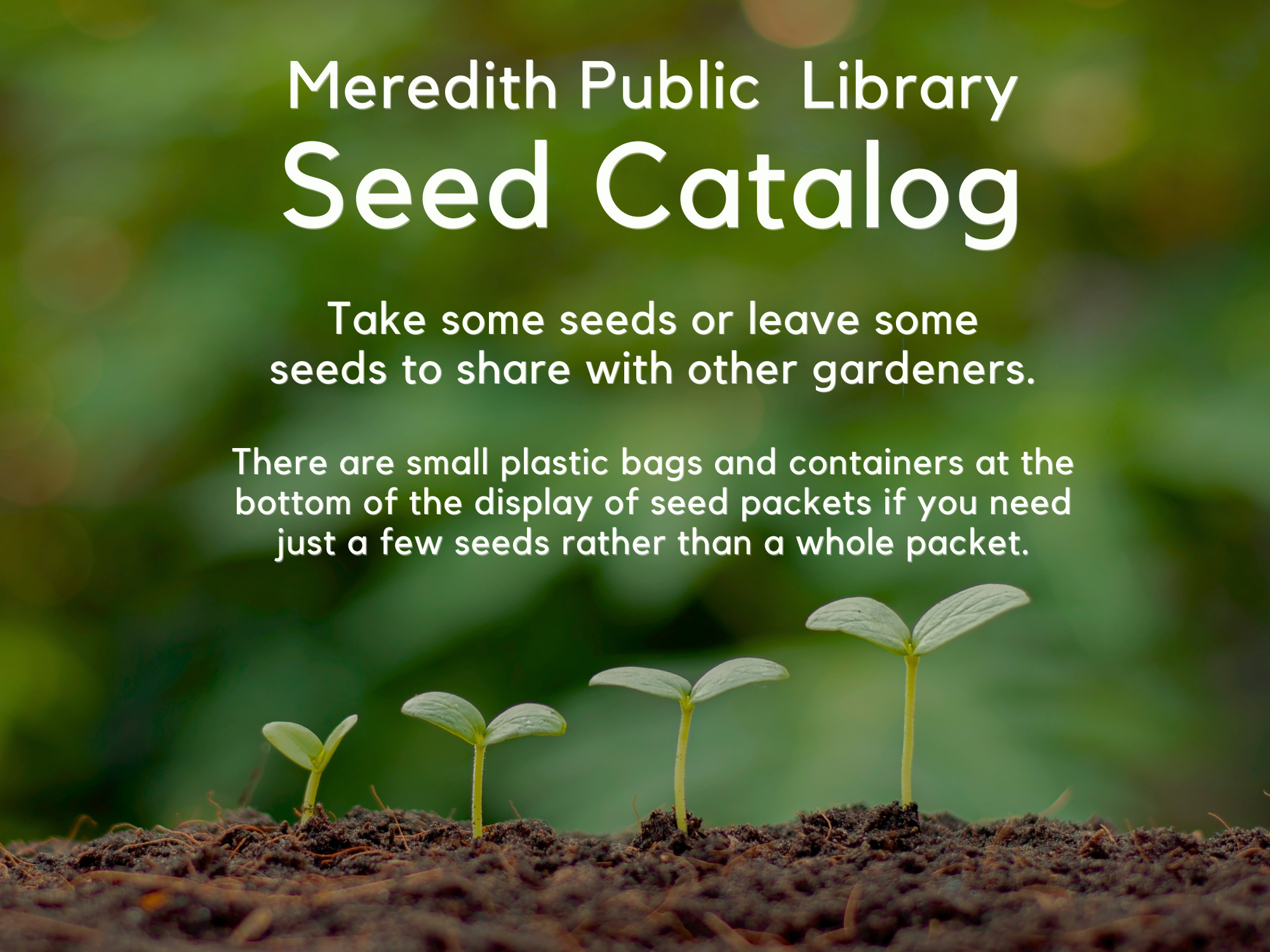Seed Catalog Sign