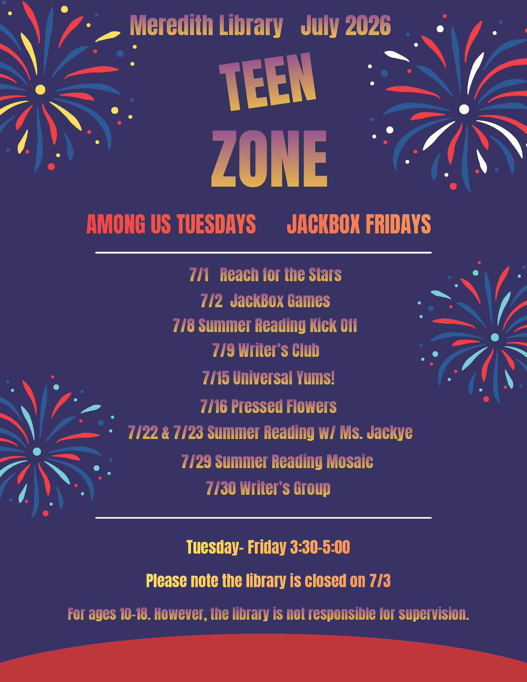 JULY 2026 Events