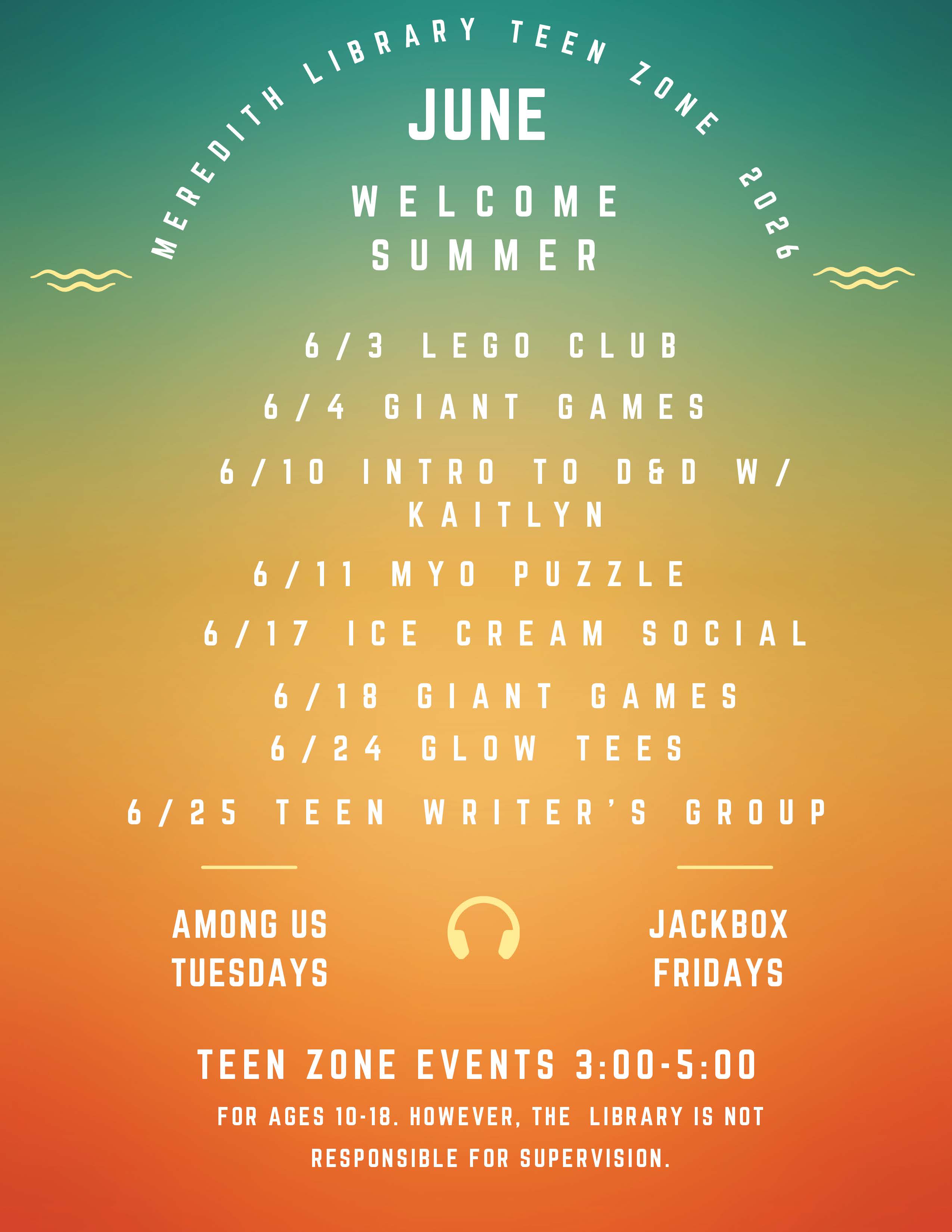 JUNE 2026 Events