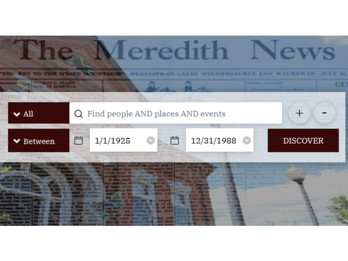 Meredith News Database Link