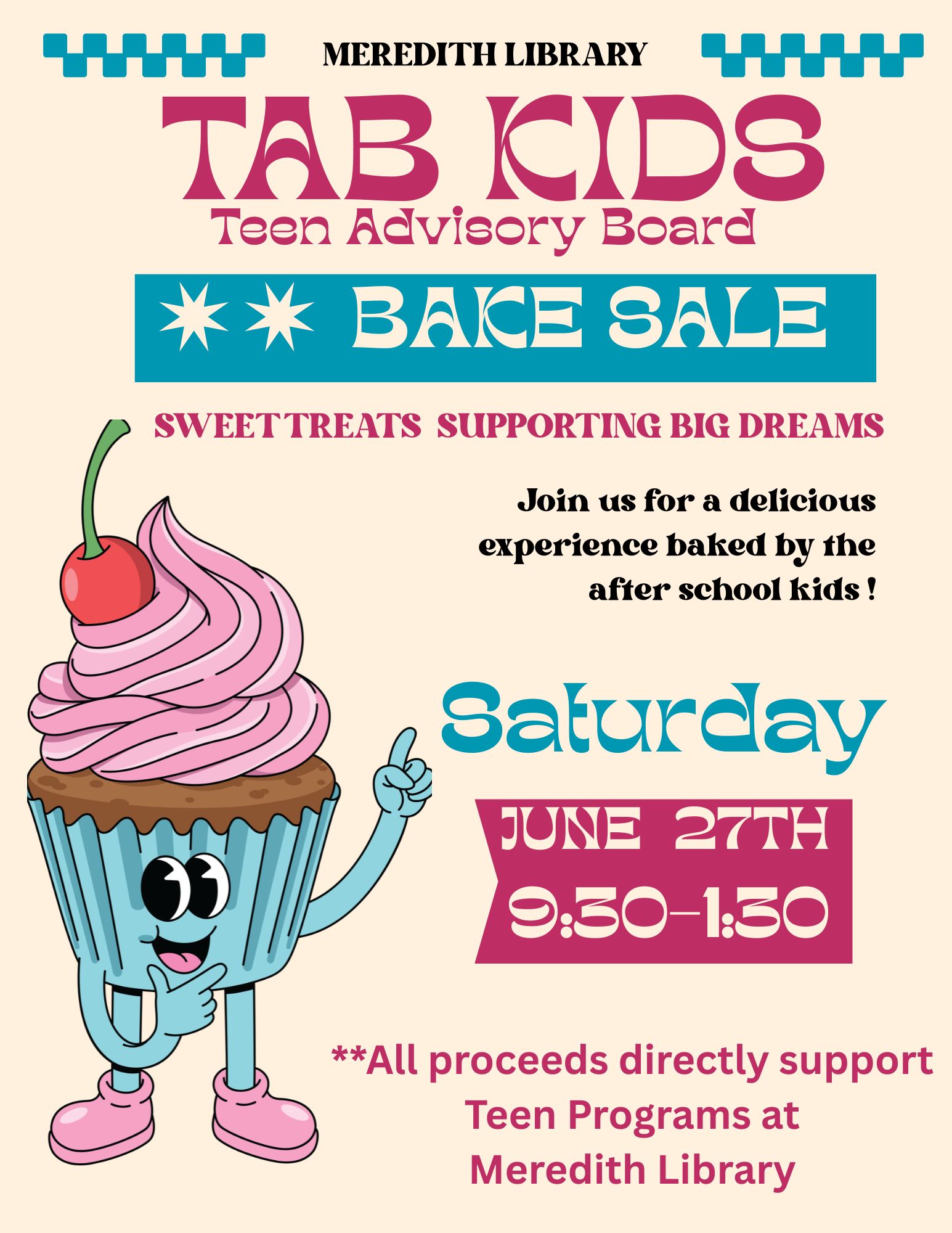 Bake Sale at the Book Sale!