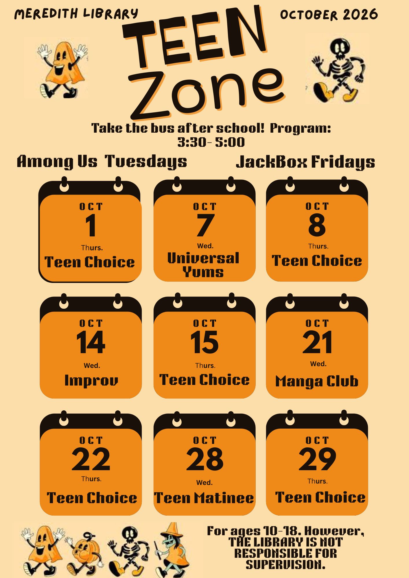 OCTOBER 2026 Events