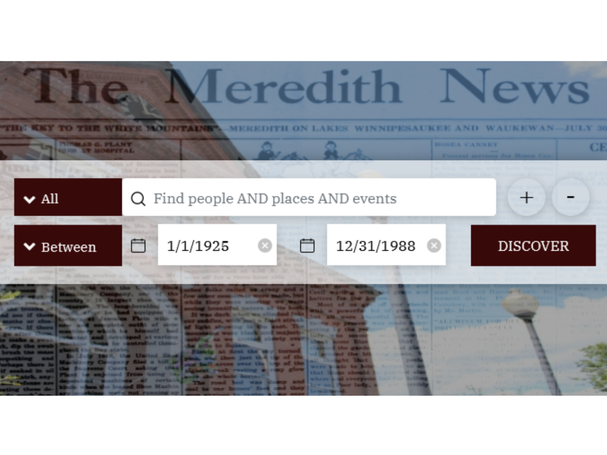 Meredith News Database Link