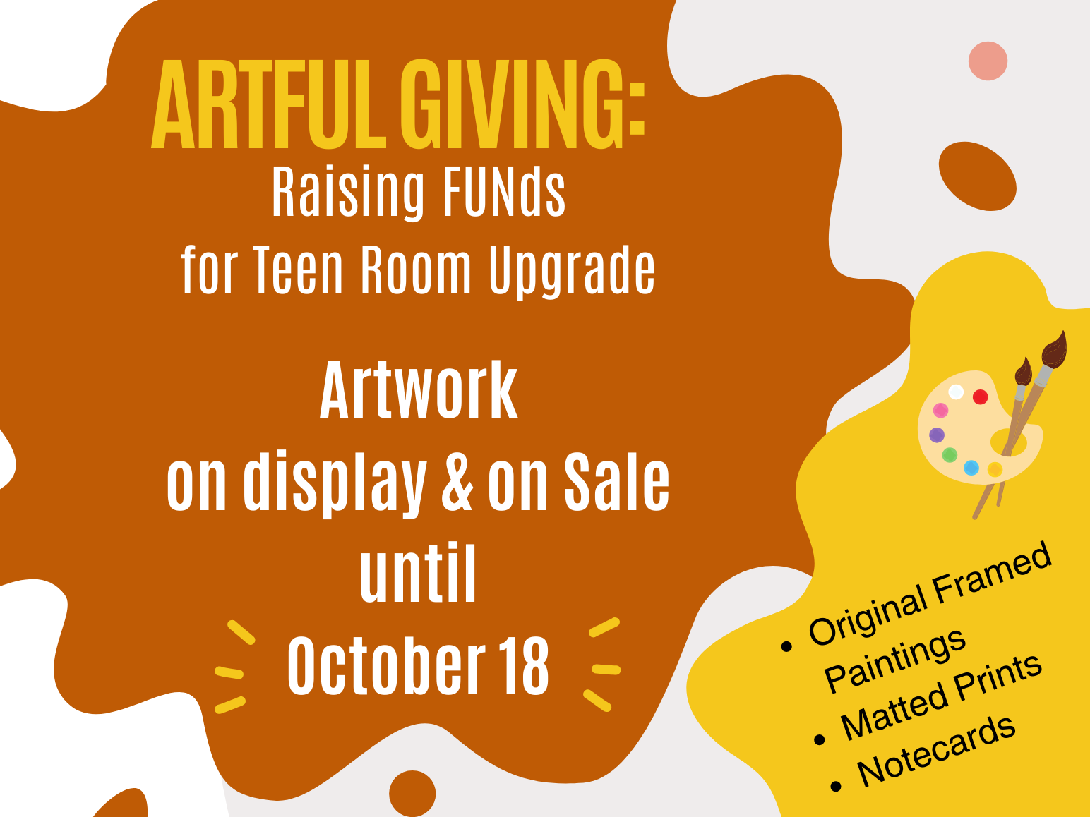 Artful Giving: Raising FUNds For Teen Room Upgrade